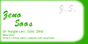 zeno soos business card